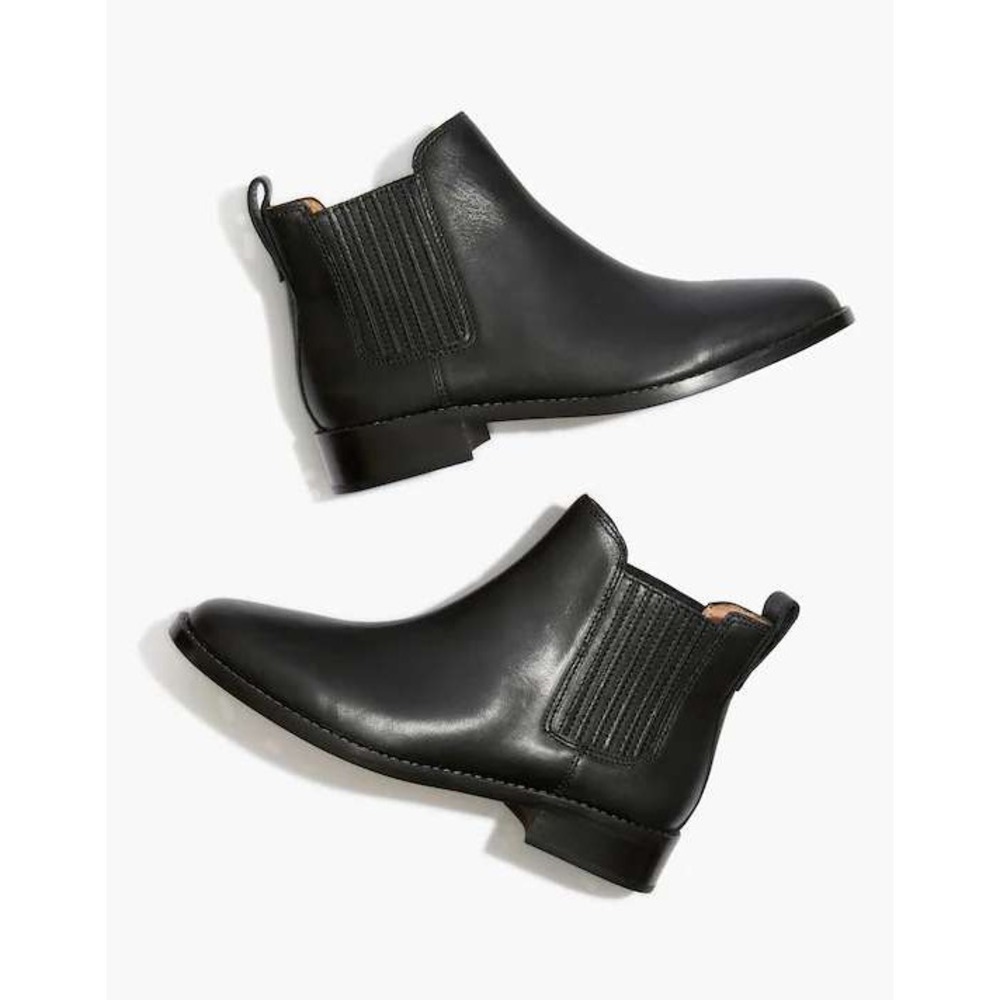 Madewell The Ainsley Chelsea Ankle Boot Women Size 9 Black Leather J8295